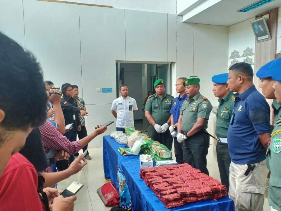 Press Release Penyerahan BB Narkotika Oleh Dandim Aceh Tamiang 03-01-2020