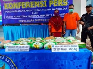 Selundupkan Sabu 20 Kg Sipir Lapas Langsa Serta Istrinya Ditangkap BNN