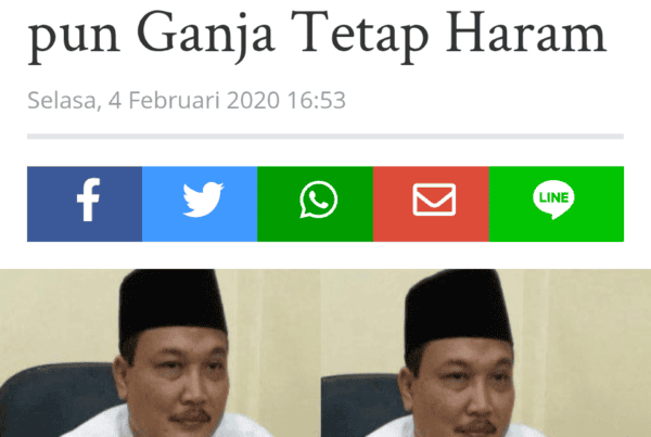 Dosen Pascasarjana IAIN Langsa, Dikemas seperti Apapun Ganja Tetap HARAM