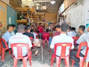 BNNP Aceh Bekali Pemuda Kampung Rawan Narkoba Pusong Lama Kota Lhokseumawe Ketrampilan Reperasi AC