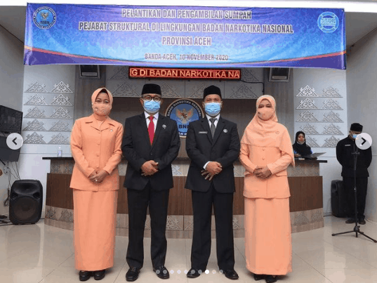 Kepala BNN Aceh lantik, Masduki, SH sebagai Kepala BNN Kota Sabang