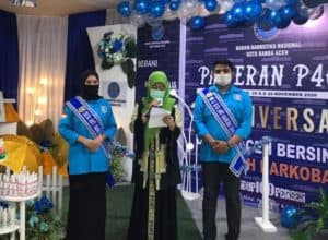 Ibu Ketua DWP BNN Provinsi Aceh membuka secara Resmi Pameran P4GN dan Gampong Bersinar