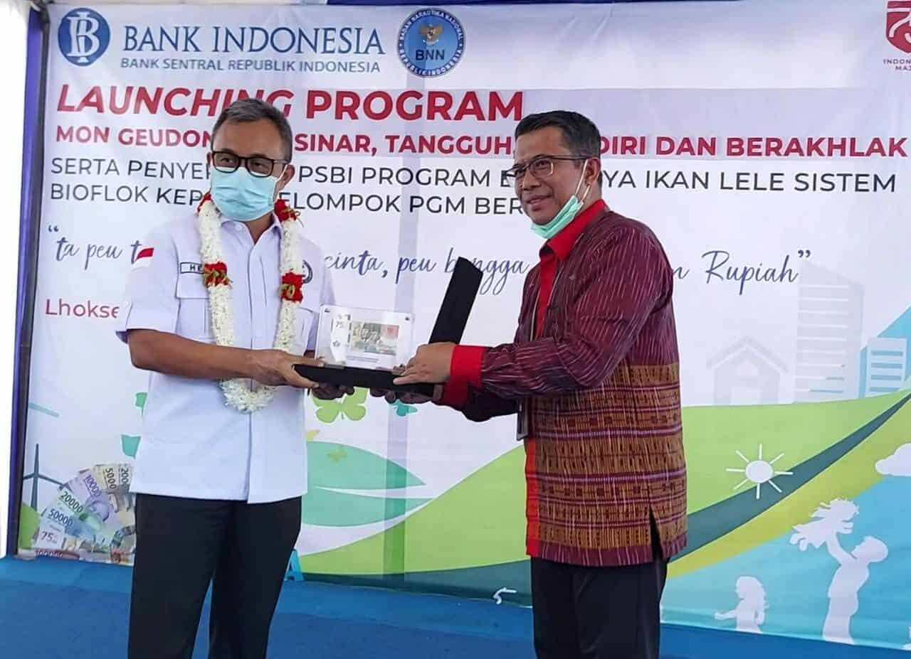 BNNP Aceh Gandeng Kantor BI Perwakilan Lhokseumawe Bekali Ketrampilan Masyarakat Mon Geudong
