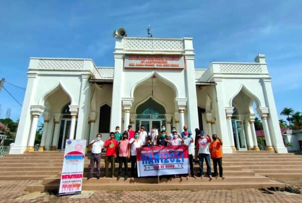 Dalam Rangka HANI "BNNP Aceh Saweu Masjid Bersama Penggiat Anti Narkoba IKAN"