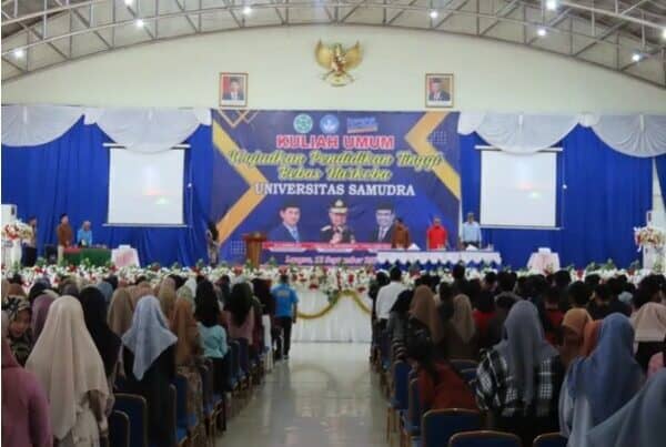 Kepala BNNP Aceh Beri Kuliah Umum Soal Bahaya Narkoba untuk Mahasiswa Baru Unsam Langsa