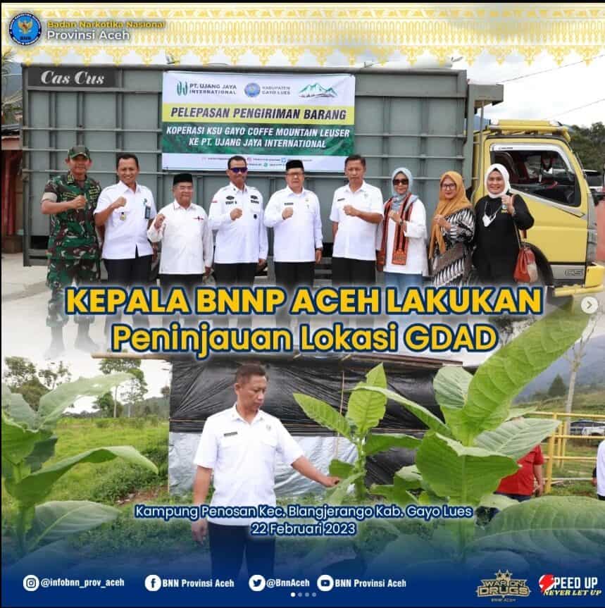 Kepala BNNP Aceh Lakukan Peninjauan Lokasi GDAD
