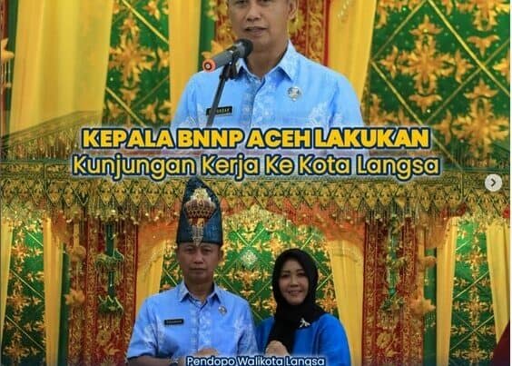 Kepala BNNP Aceh Melakukan Kunjungan Kerja ke Kota Langsa