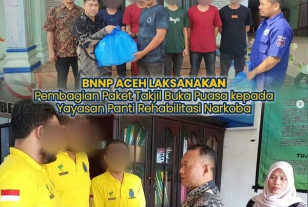 BNNP Aceh kembali melaksanakan Bagi-Bagi Paket Takjil kepada Panti Rehabilitasi Narkoba