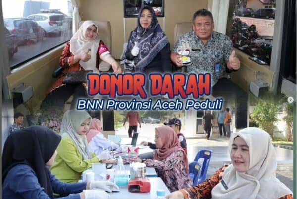 Donor Darah, BNNP Aceh Peduli