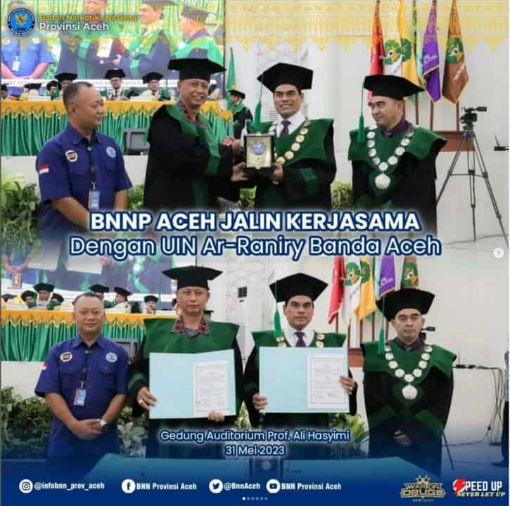 BNNP Aceh dan UIN Ar-Raniry Jalin Kerjasama