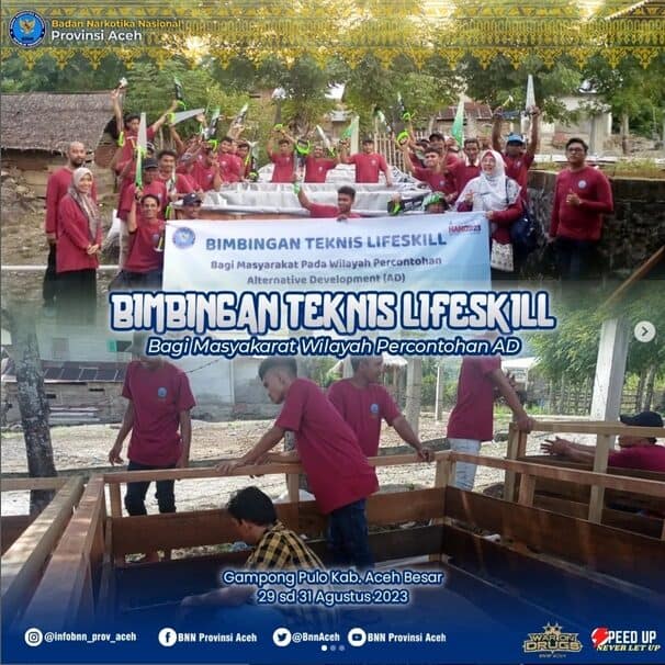 Bimbingan Teknis Lifeskill Bagi Masyarakat Kawasan Rawan di Wilayah Percontohan AD