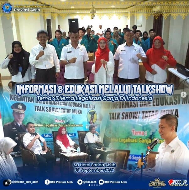 Talkshow BNNP Aceh : "Dilema legalisasi ganja di Indonesia"