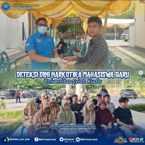 Deteksi Dini Narkotika melalui Tes Urine kepada Mahasiswa/i Baru USK