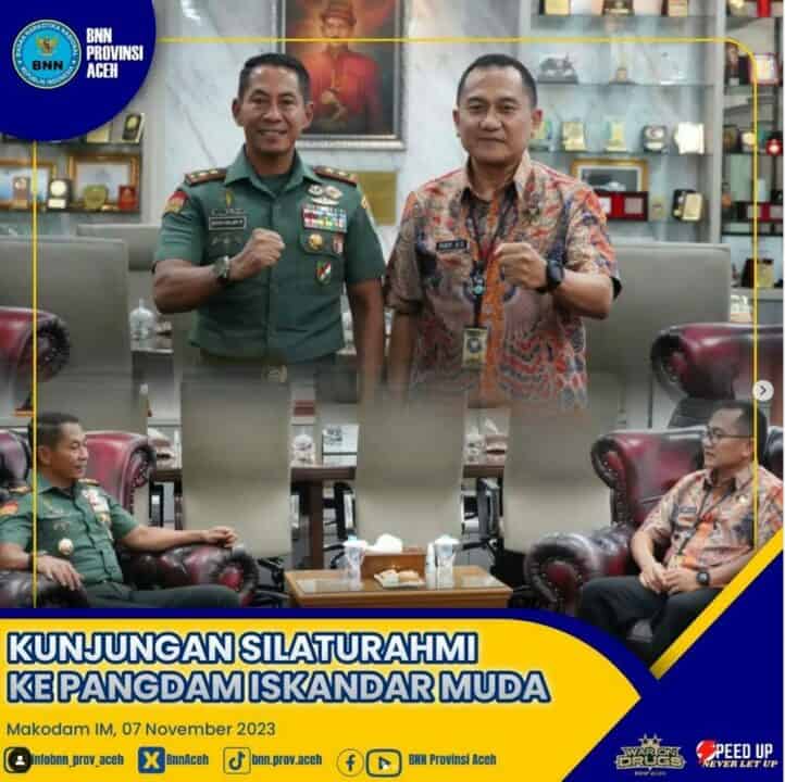 Kunjungan Silaturahmi Bertemu Pangdam Iskandar Muda