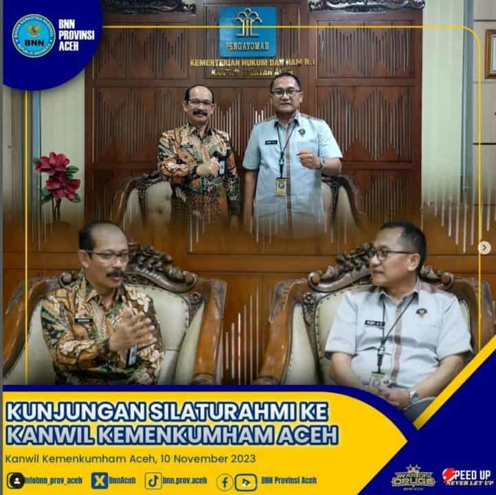 Kunjungan Silaturahmi ke Kanwil Kemenkumham Aceh