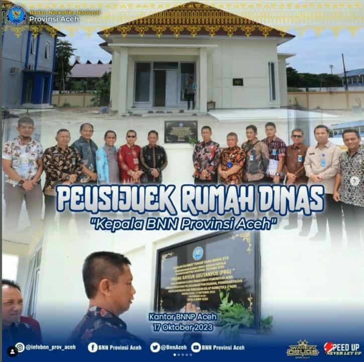 Peresmian Rumah Dinas Kepala BNNP Aceh