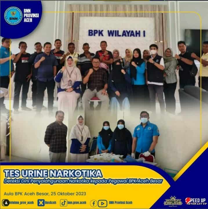 Deteksi dini melalui Tes urine narkotika pada Balai Pelestarian Kebudayaan