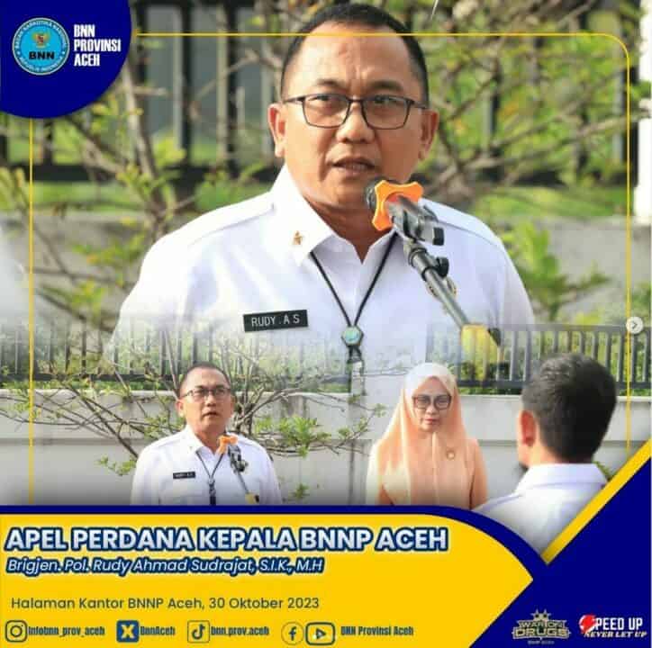 Apel Perdana Kepala BNNP Aceh