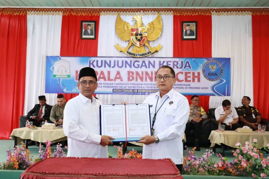 Kepala BNNP Aceh Siap mendukung Pembentukan BNNK baru di Kabupaten Aceh Timur