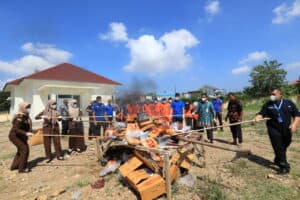 BNNP Aceh Gelar Pemusnahan Barang Bukti Narkotika