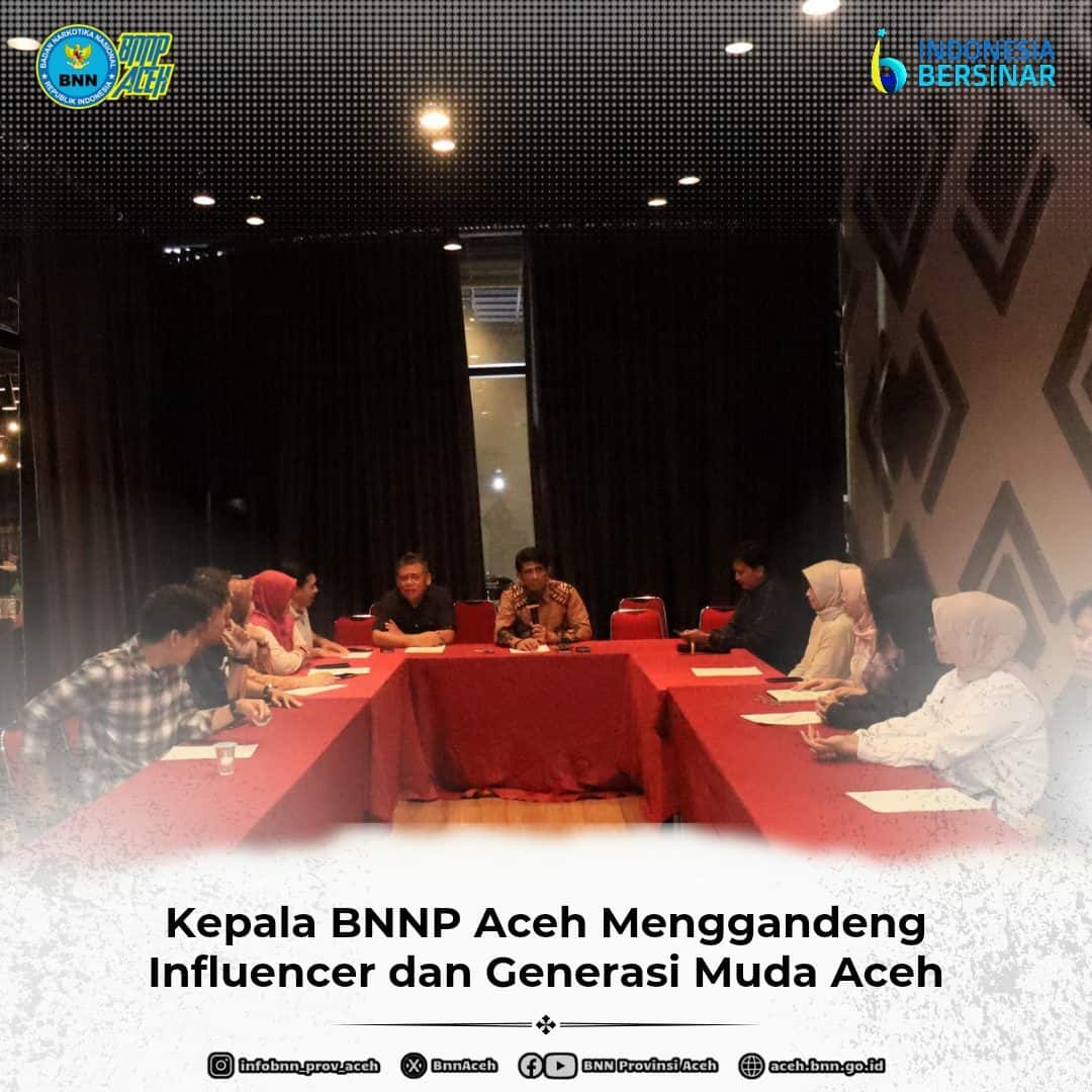 Kepala BNNP Aceh Gandeng Influencer dan Generasi Muda Aceh