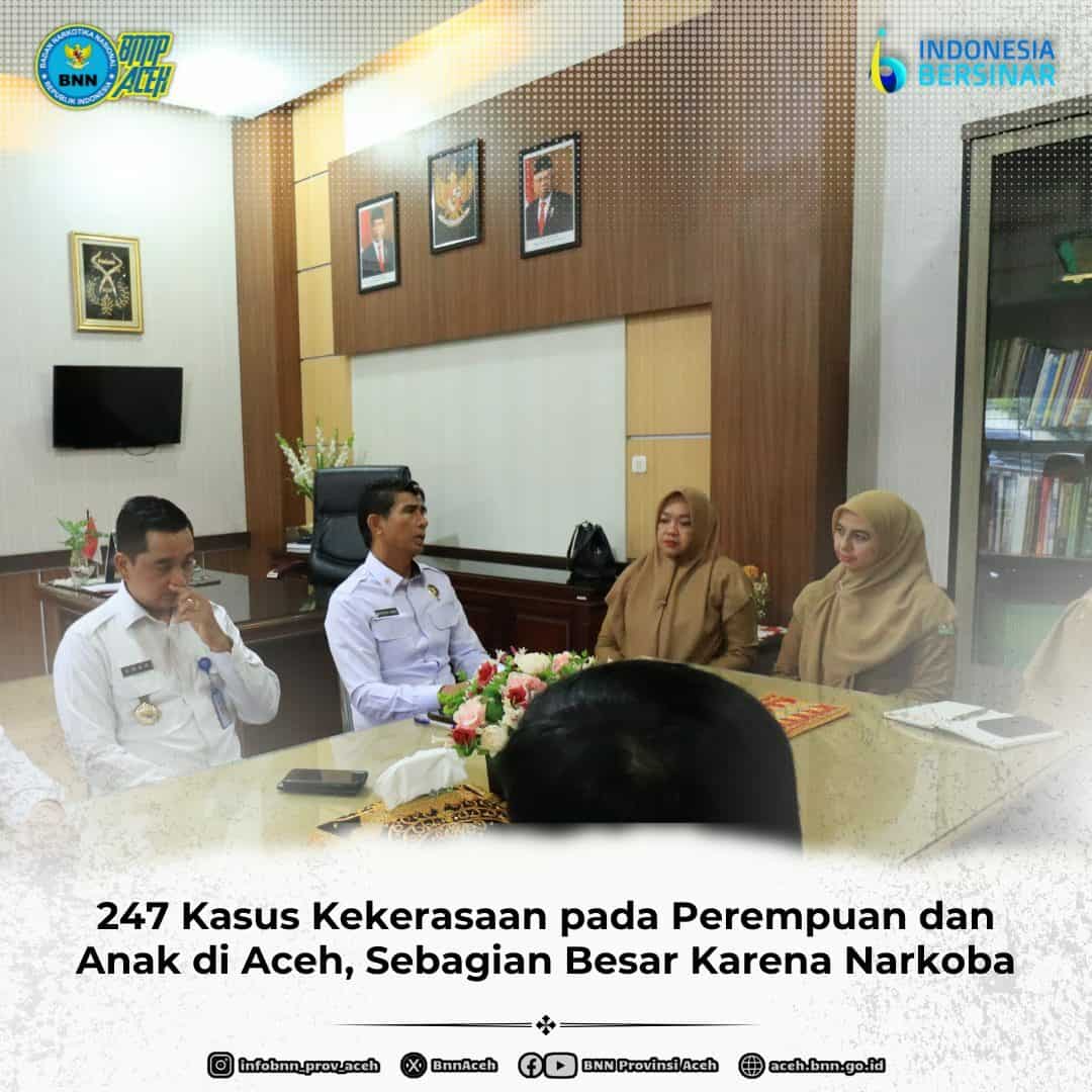 247 kasus kekerasaan pada perempuan dan Anak di Aceh, Sebagian Besar Karena Narkoba