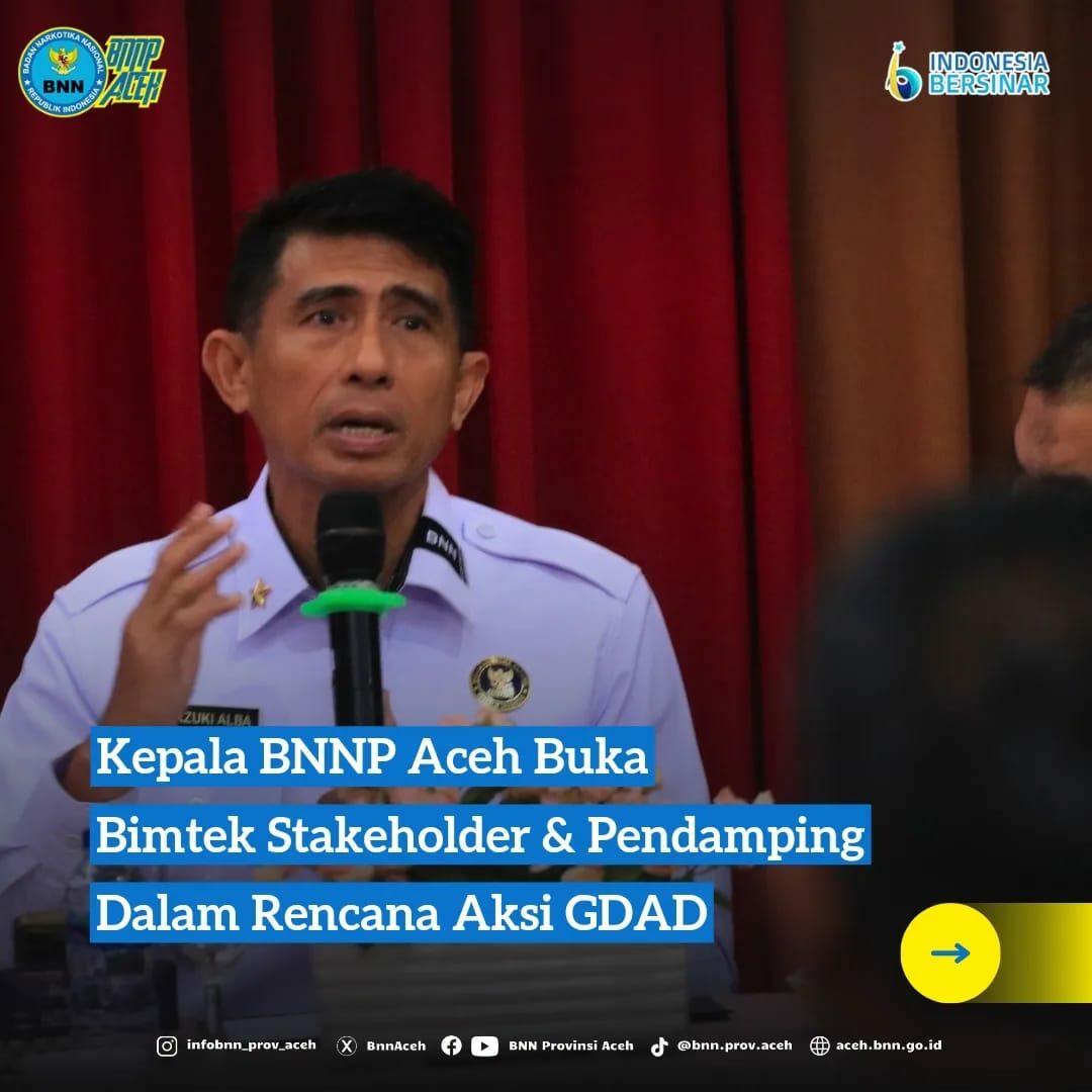 Kepala BNNP Aceh dan PJ Bupati Aceh Besar ajak pendamping desa aceh besar sukseskan Rencana Aksi GDAD di Aceh Besar
