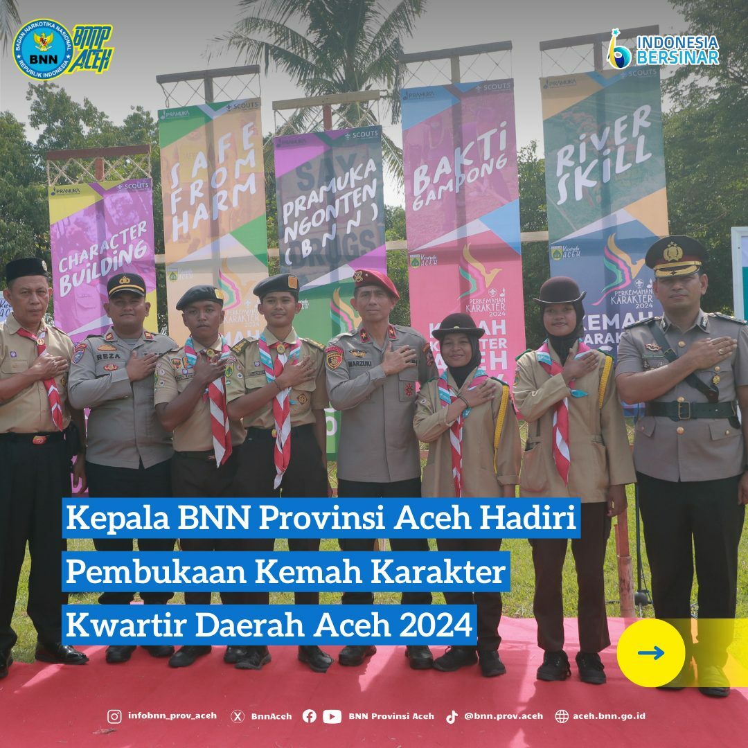 Kepala BNNP Aceh Hadiri Pembukaan Perkemahan Karakter Tahun 2024