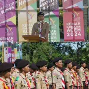 Kepala BNNP Aceh Hadiri Pembukaan Perkemahan Karakter Tahun 2024