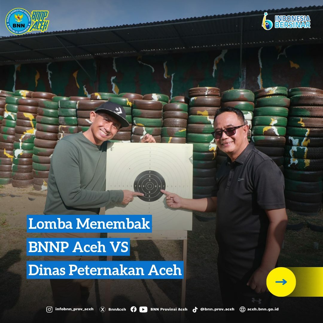 Lomba Menembak BNNP Aceh VS Dinas Peternakan Aceh